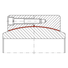 大的關(guān)節(jié)軸承 GE420-DW-2RS2, 根據(jù) DIN ISO 12 240-1 標(biāo)準(zhǔn), 免維護(hù)，兩側(cè)密封